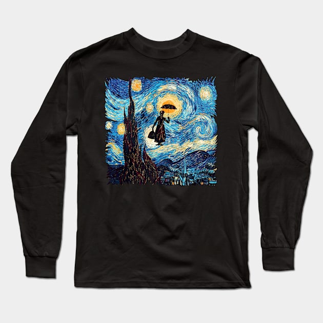 mary night Long Sleeve T-Shirt by fatihahnur